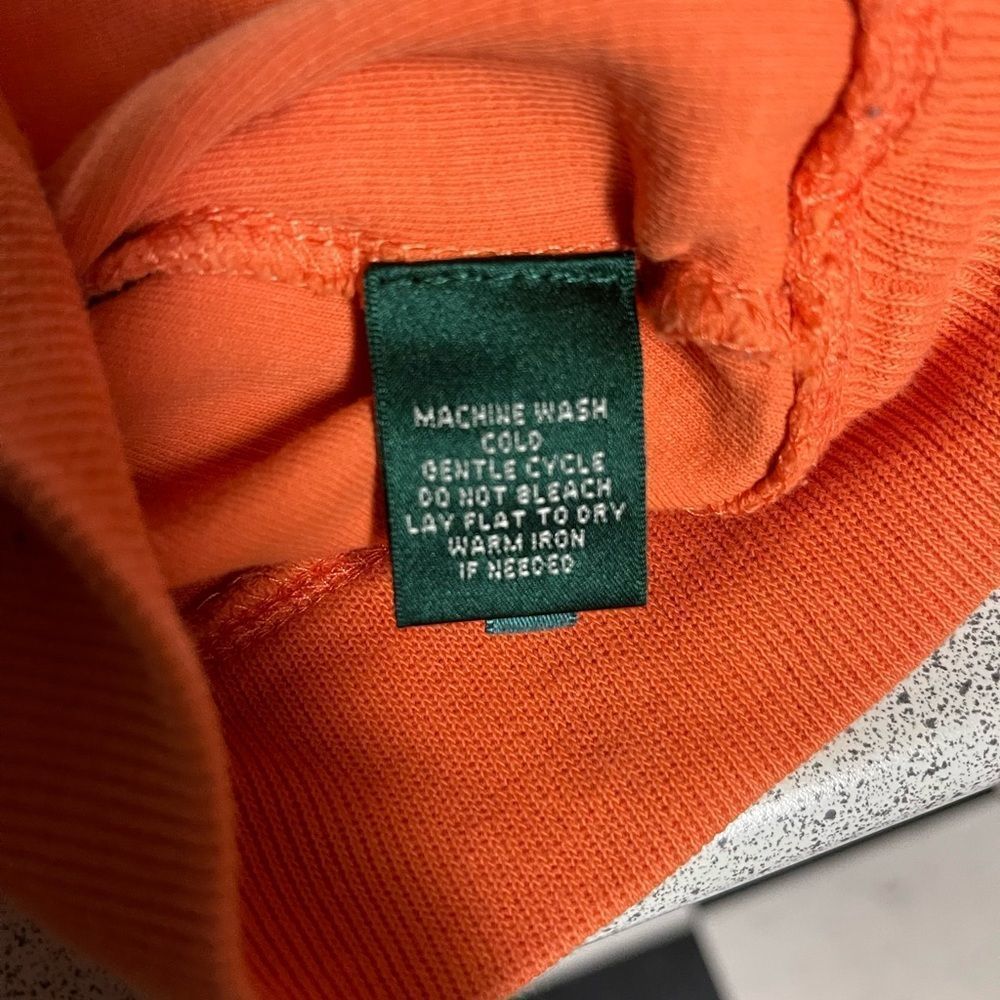 Lauren by Ralph Lauren orange cotton sweater - Picture 6 of 8